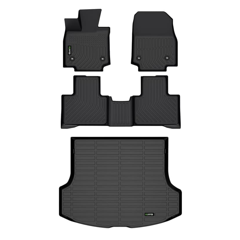HAFIDI All Weather Car Floor Mats & Cargo Liner for 2023 2024 2025 2026 RX /RX350 /RX350h /RX500h (NOT for RX450h+ PHEV) Custom Fit Full Set Accessories - Black