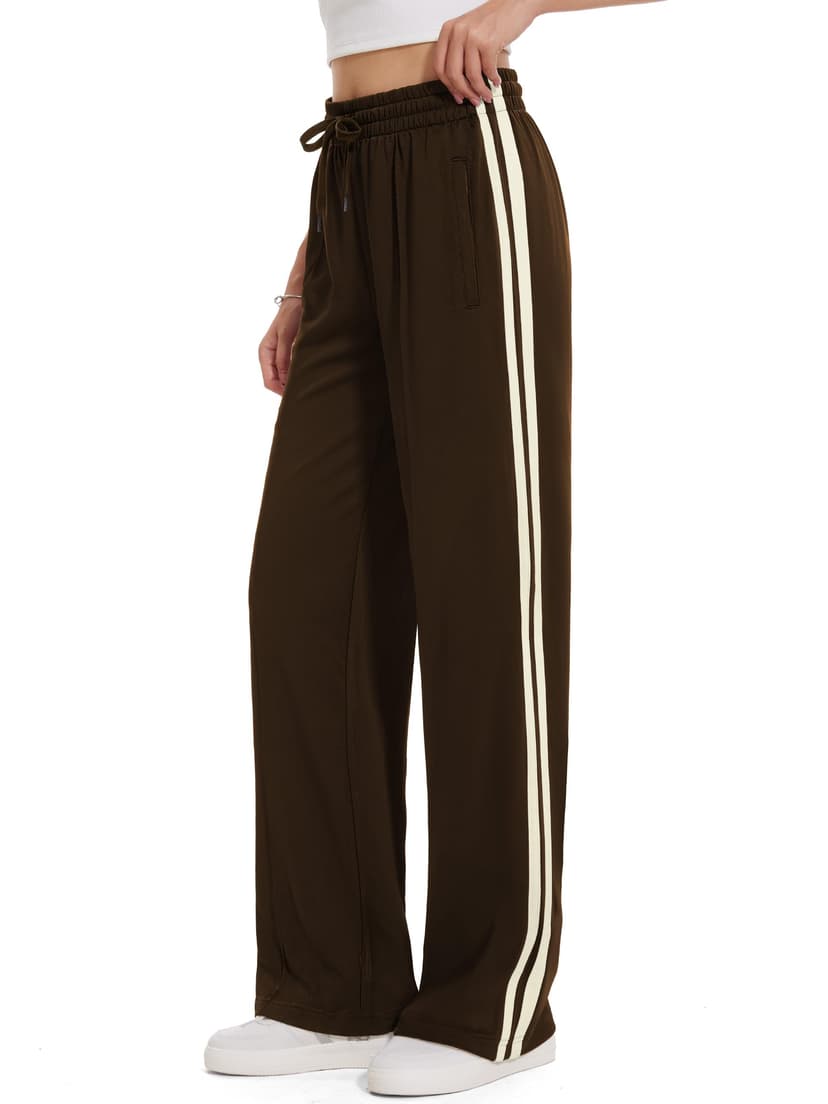 Tapata Women's 26/28/30/32/34/36 Inseam Track Pants Loose Straight Leg Jogging Sweatpants Warm-Up Sports Athletic Running