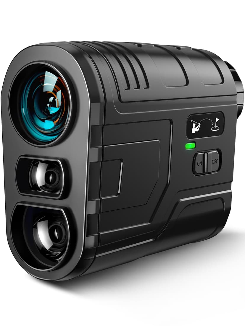 Range Finder Golf with Slope, 7X Magnification Range Finder, Lightweight Portable Rechargeable Rangefinder, Flag Lock Vibration, Switch for Legal, Range Finders for Hunt/Golf Accessory