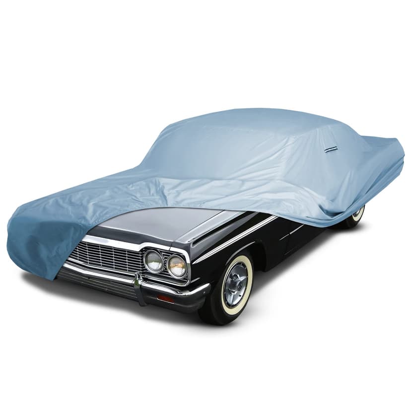 iCarCover Custom Fit [1958-1971 Chevrolet Impala] Premium Car Cover | Waterproof All Weather Automobiles Hail UV Sun Rain Snow Dust Protection Full Exterior Covers for Outdoor Indoor (Sky Gray)