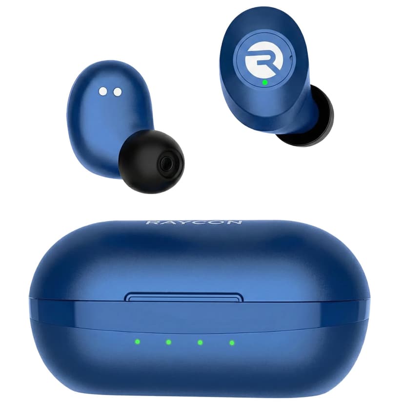 Raycon Everyday Bluetooth Wireless Earbuds with Microphone - Active Noise Cancelling, Sweat & Water-Resistant Earphones, Ear Buds Wireless Bluetooth Up to 32 Hours Playtime (Blue)