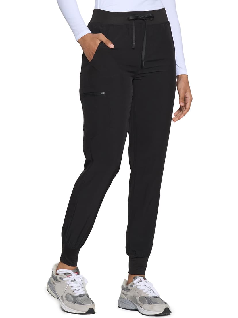 COZYFIT Womens Scrub Pants - Soft Stretch Yoga Style with 5 Pockets, Slim Fit Jogger Scrubs Pants for Women Tall