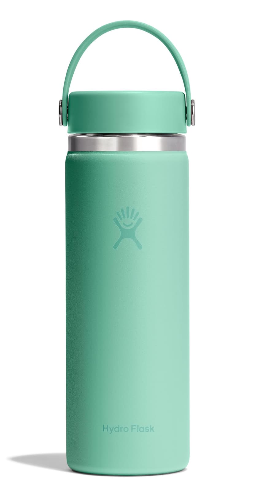 Hydro Flask Water Bottle - Insulated Stainless Steel - Wide Mouth Flex Lid, Non Spill, Leakproof and Refillable in 20 Oz Mermaid Green