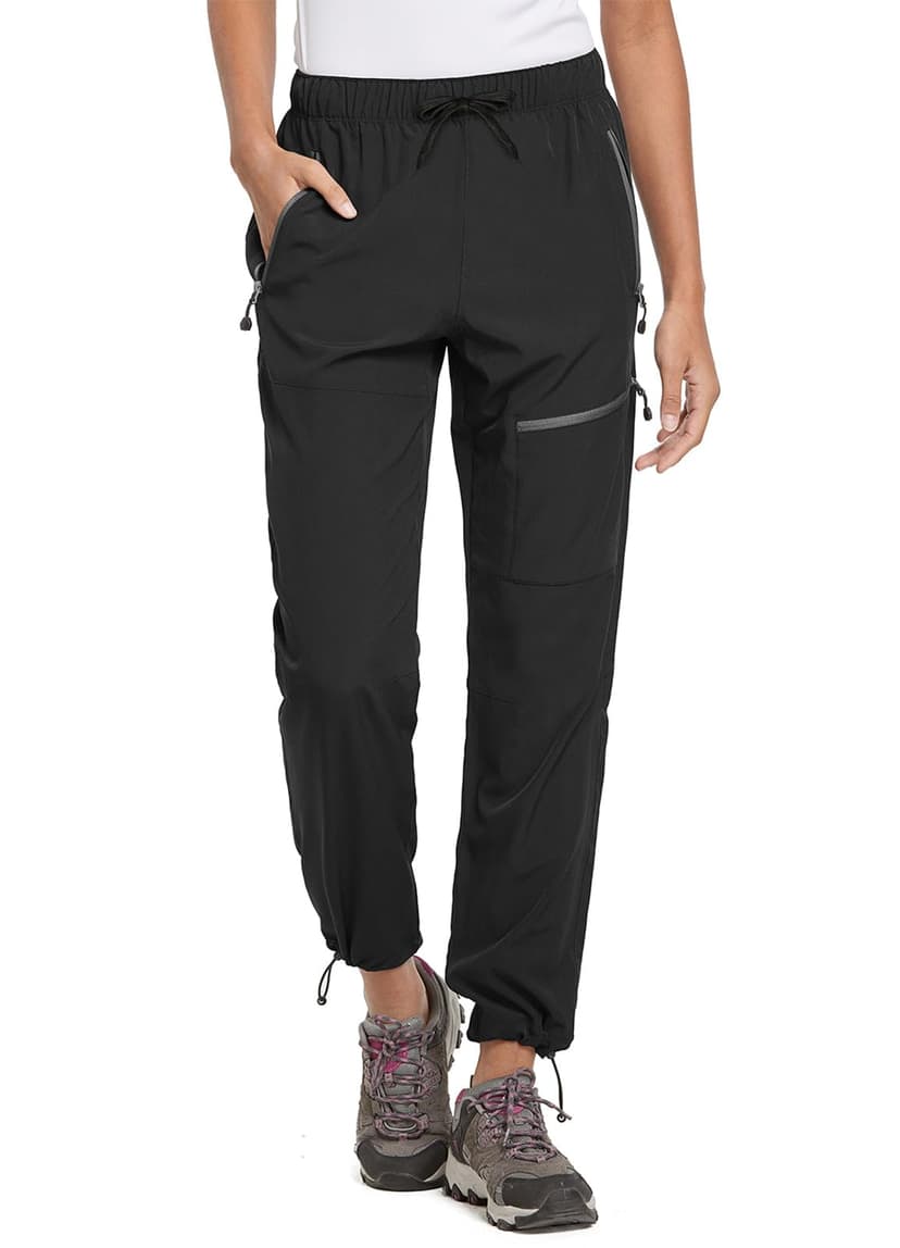 baleaf Women's Hiking Pants Quick Dry Lightweight Water Resistant Elastic Waist Cargo Pants for All Seasons | Petite/Reguar/Tall sizing,Zip Pockets, Water Resistant,breathable Cargo Pants for Travel C