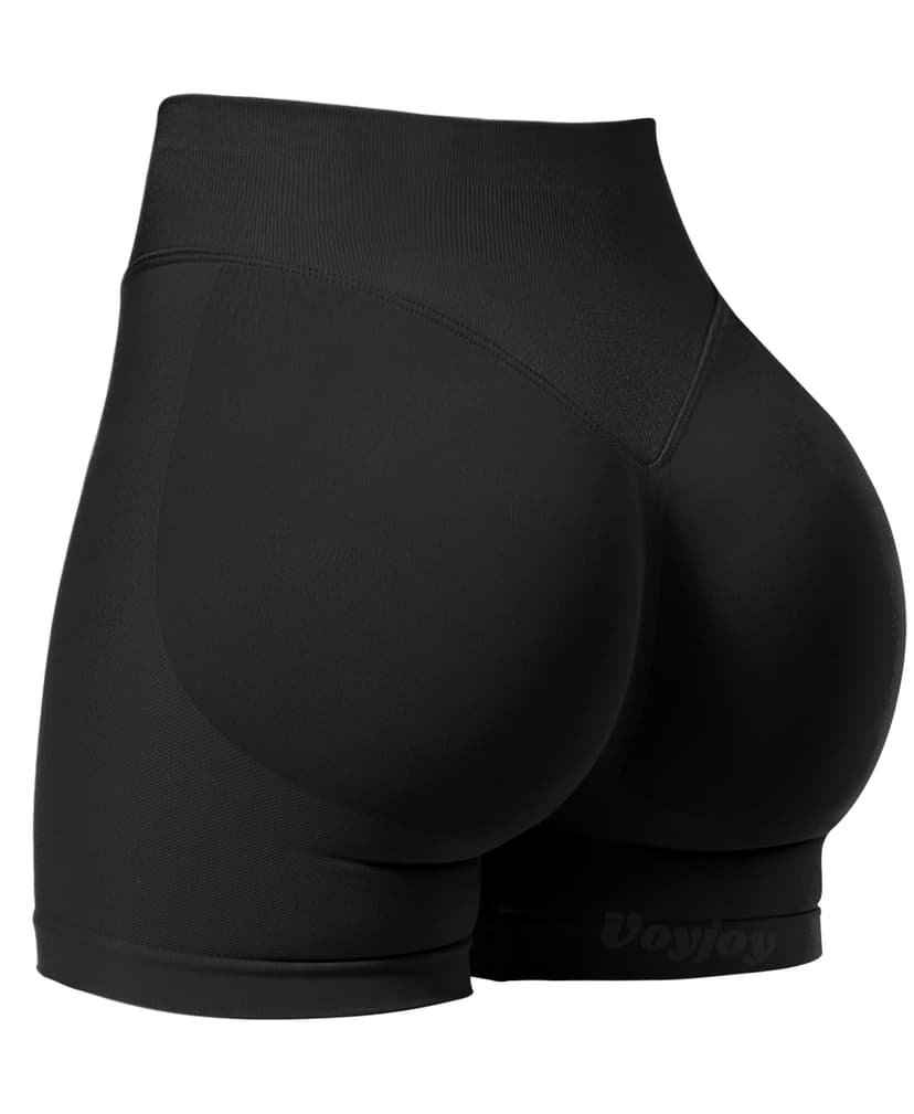 VOYJOY Women Workout Impact Shorts 2.5"/ 3.6"/ 4.5"/ 6" Scrunch Butt Lifting Gym Seamless Booty Biker Shorts