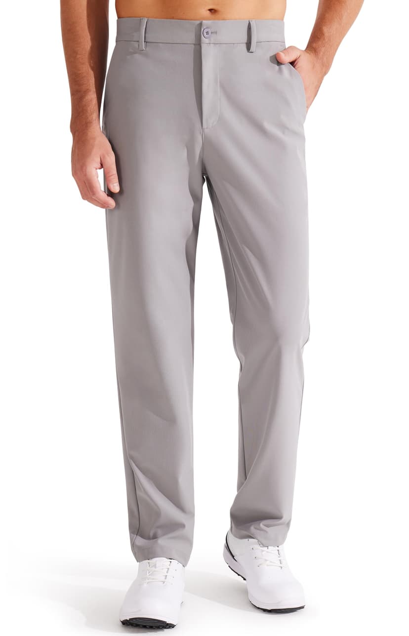 Libin Mens Golf Pants 29" 31" 33" Stretch Dress Pants Business Casual Work | Classic Fit, Flat Front, Lightweight, 4 Pockets, Comfy Trousers for Travel Office Clothes