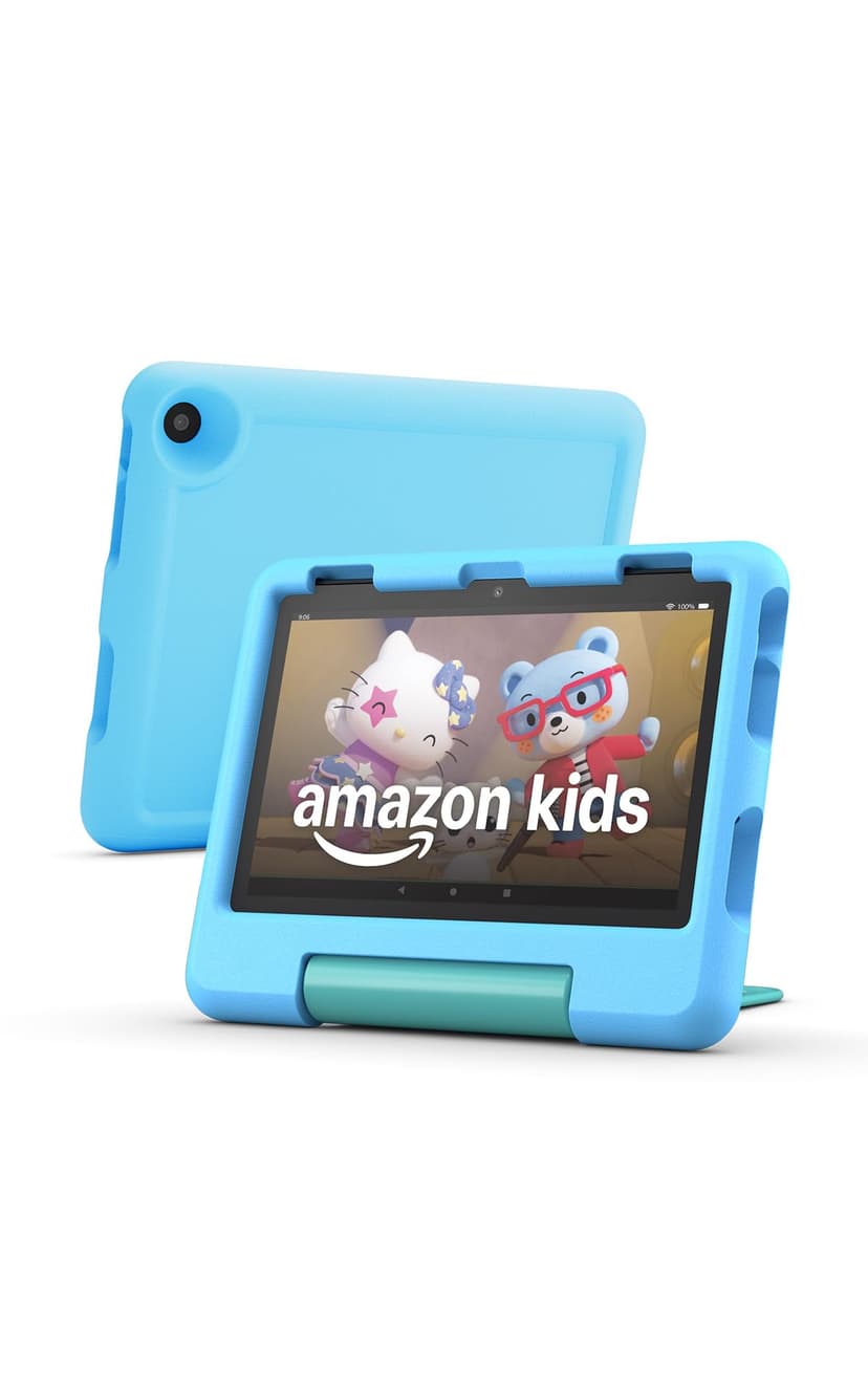 Amazon Fire HD 8 Kids tablet (newest model), ages 3-7. With bright 8" HD screen. Includes ad-free and exclusive content, parental controls and 13-hr battery, 32GB, Blue