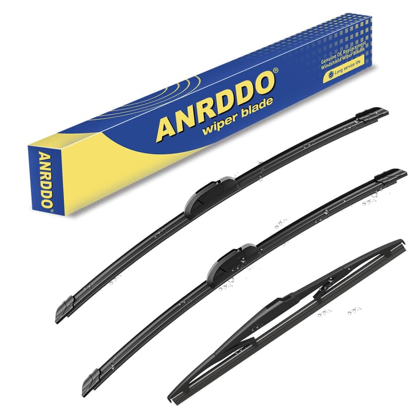3 wipers Replacement for 2011-2013 Grand Cherokee Windshield Wiper Blades | 2011-2023 Dodge Durango,Premium All Weather,Replacement Original Equipment,22"/21"/12" (Pack of 3) U/J HOOK