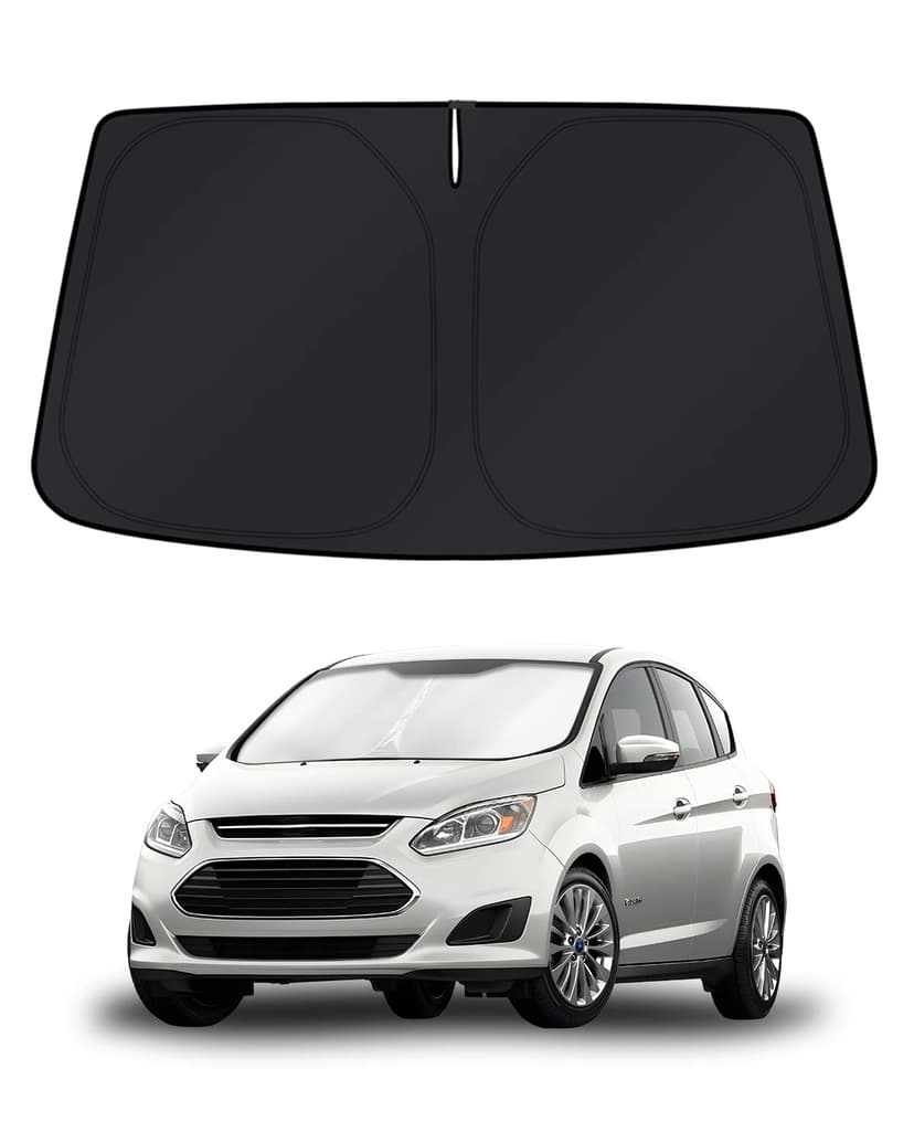 KUST Windshield Sun Shade for Ford C-Max 2013-2017 2018 2019 Window Accessories Shade Sun Visor Cover Foldable Block UV Rays