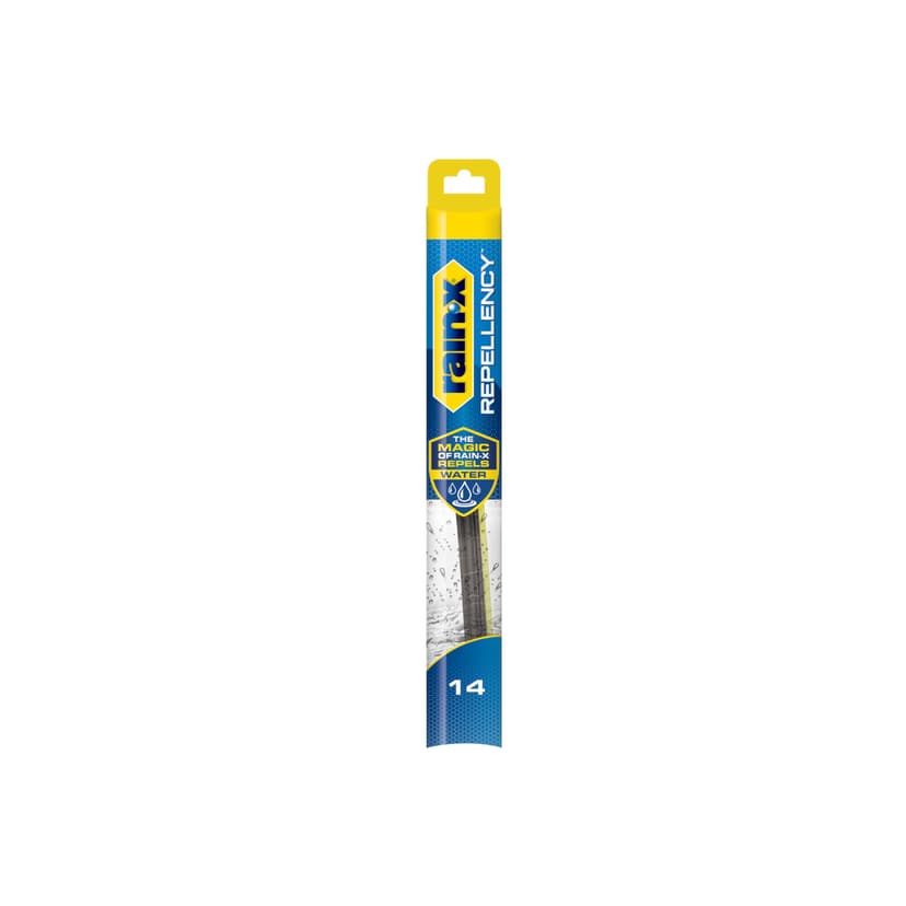 Rain-X 810314 Repellency Water Repellent Wiper Blades, 14" Windshield Wiper, All Weather Streak-Free for Enhanced Visibility w/Water Repellency Formula [Amazon Exclusive]