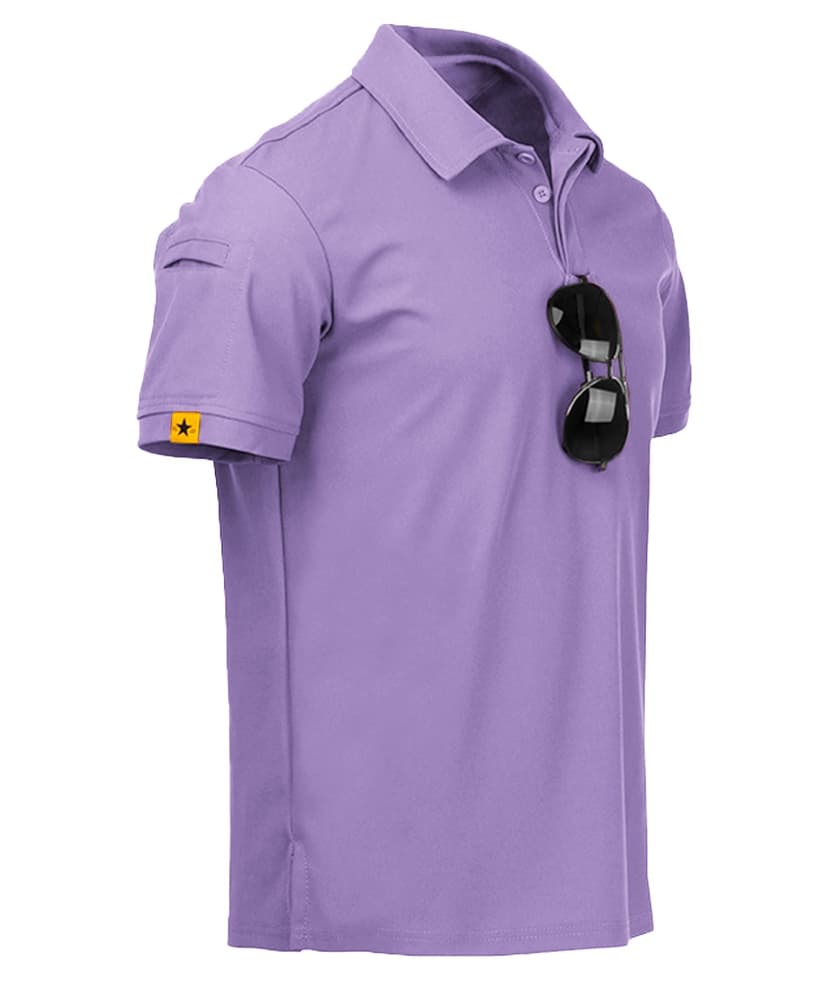 ZITY Mens Polo Shirt Short Sleeve Moisture Wicking Athletic Golf Polos | Breathable, Quick-Drying, Lightweight, Stretchy. Business Casual, Daily, Outdoor, Sport, Tactical, Work Shirts, Big and Tall