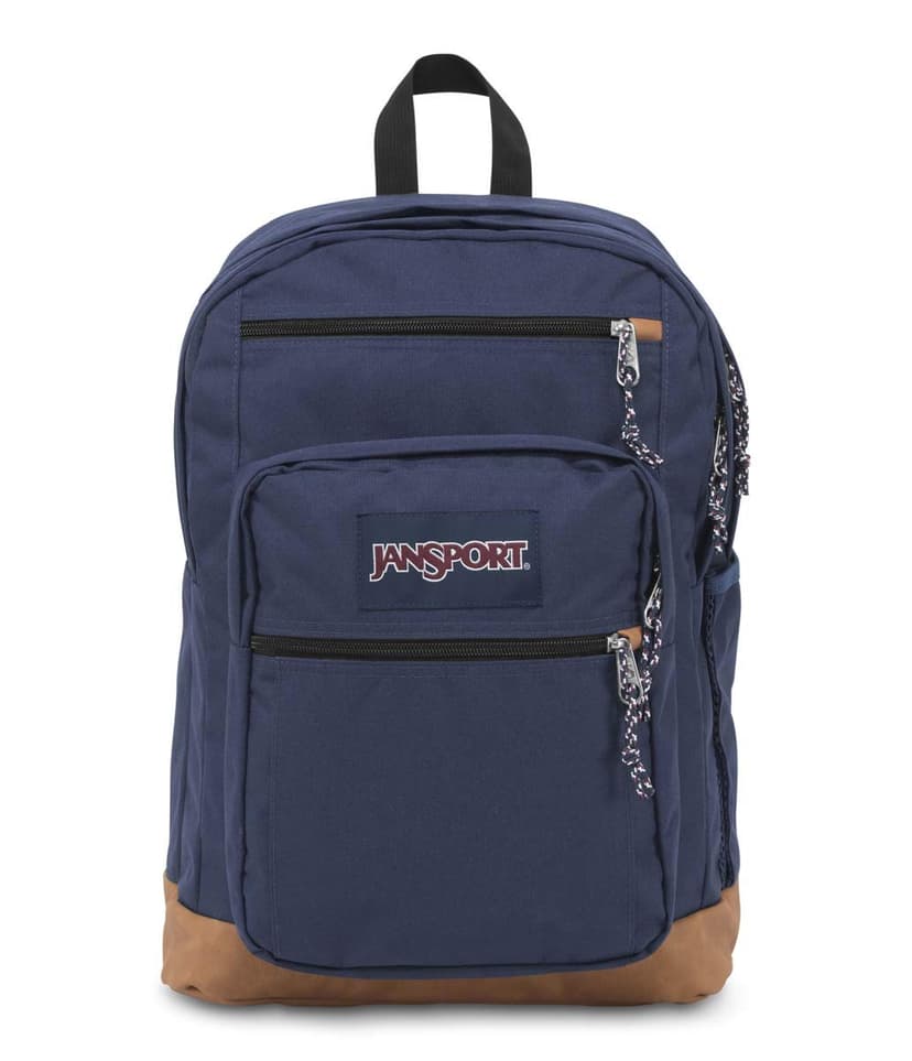 JanSport Cool Backpack, with 15-inch Laptop Sleeve - Large Computer Bag Rucksack with 2 Compartments, Ergonomic Straps, Navy | 15-inch Laptop Sleeve
