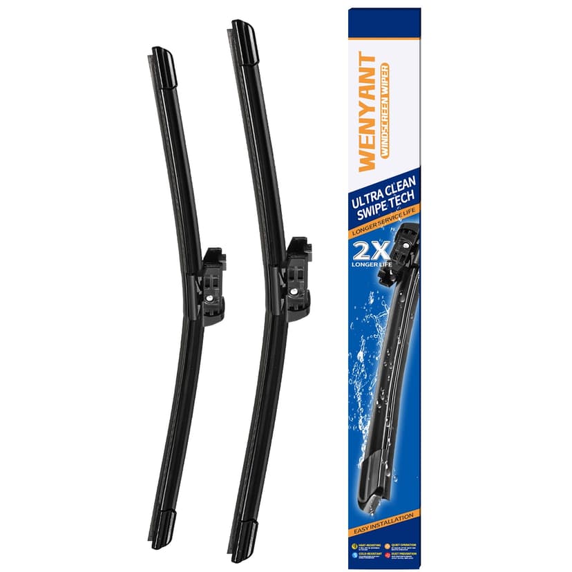 Wenyant 26"/19" Windshield Wipers Compatible with Tesla Model 3 2017 2018 2019 2020 2021 2022 2023 2024 2025 Front Wiper Blades for My Car Original Automotive Replacement (Set of 2)