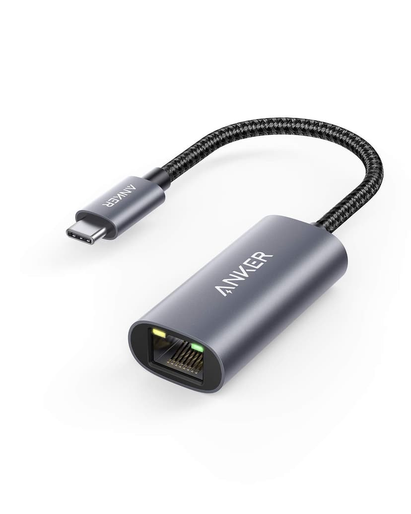 Anker USB C to Ethernet Adapter, Portable USB C Type-C 1-Gigabit Network Hub, 10/100/1000 Mbps,Network Adapter for MacBook Pro, iPad Pro 2019/2018, ChromeBook, XPS, Galaxy S9/S8, and More | Aluminum,