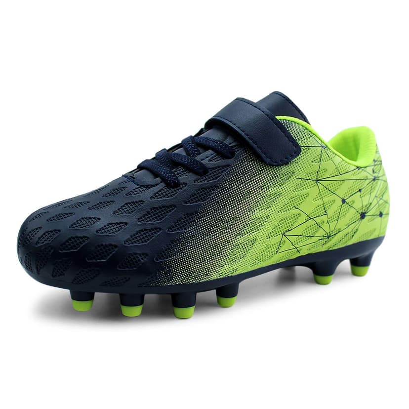 brooman Kids Firm Ground Soccer Cleats Boys Girls Athletic Outdoor Football Shoes
