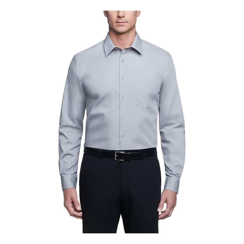 Van Heusen Mens Dress Shirt Regular Fit Poplin Solid