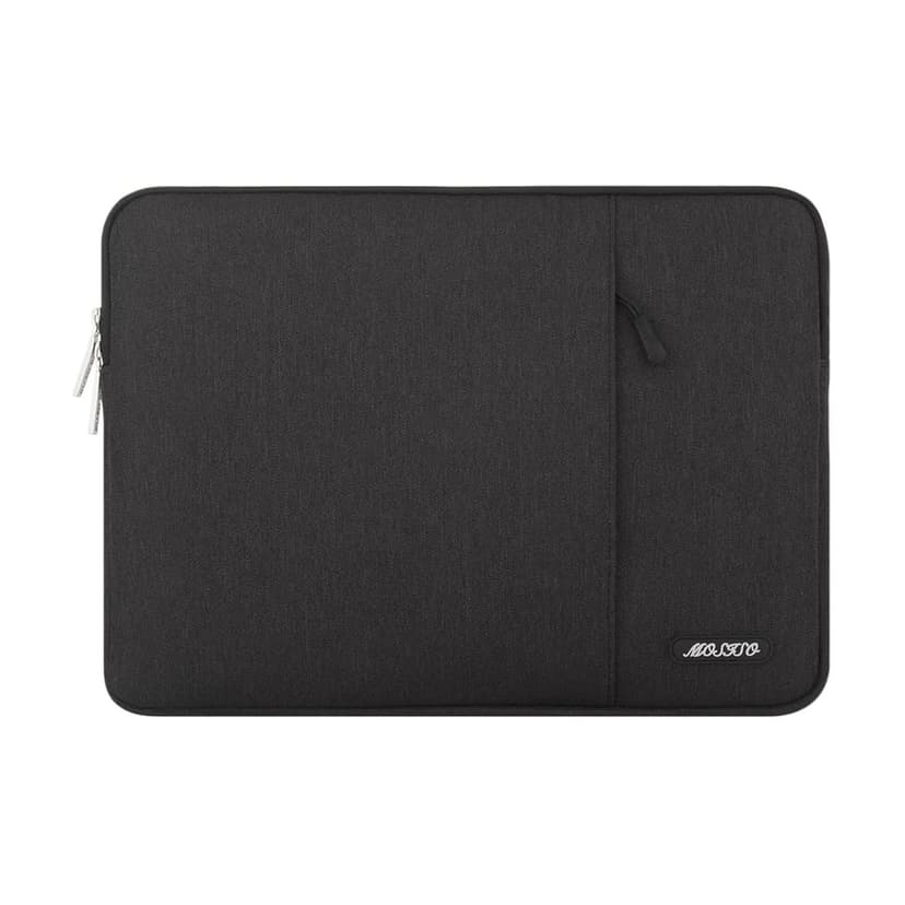 MOSISO Laptop Case 14 inch, Laptop Sleeve Bag with Pocket | Compatible with HP Lenovo Dell ASUS Acer, HP Stream, Dell Latitude, Polyester Vertical Computer Bag, Black