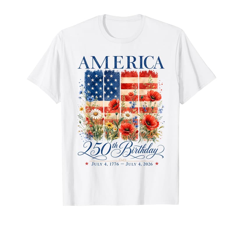 250th Anniversary USA Women 4th of July America 250 Years T-Shirt