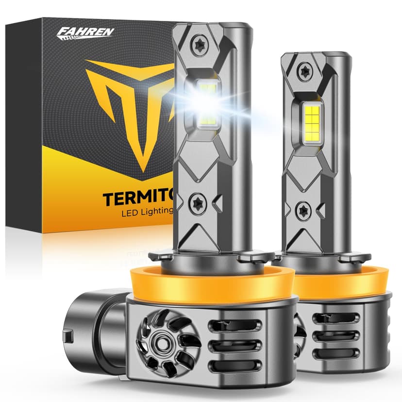 Termitor 2026 New Gen H11/H8/H9 Light Bulbs, High-Performance Bright 110000LM 1400% With 16CSP Chips, 1:1 Mini Size Plug-N-Play, 10 Years Lifespan IP68, Trunk Compartment Light Bulbs Pack of 2
