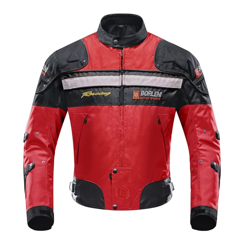 BORLENI Motorcycle Jacket Motorbike Riding Jacket Windproof Motorcycle Full Body Protective Gear CE Approved All Season