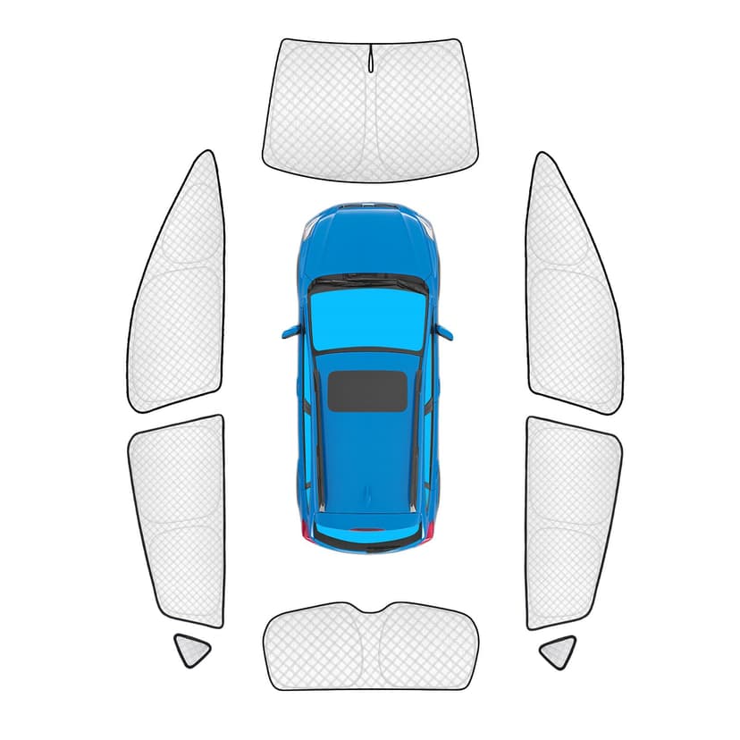 KMF 8pcs Thicken Sun Shades for Subaru Crosstrek 2024 2025 2026 Accessories,Full Car Window Covers Sunshade for Windshield Side Rear, UV Block and Blackout Privacy for Camping Outdoor