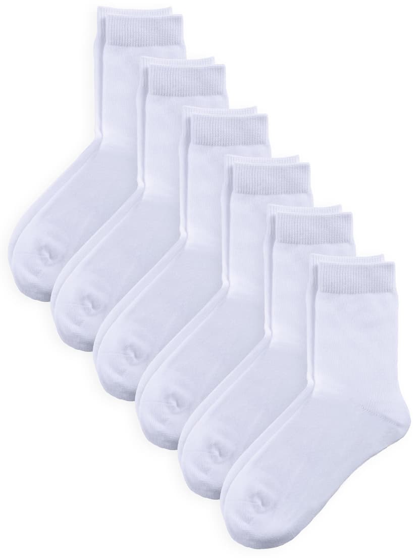 COTTON DAY Unisex Kids Boys Girls Soft Cotton School Socks Black White Navy