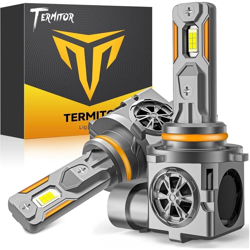 Termitor 2026 Latest 9006 HB4 LED Bulbs for Car UTV ATV Off Road, 85,000LM Brightness, 80000Hrs Lifespan, CANbus Ready, Quick Installation IP68 Waterproof, Rugged 9006 Fog Replacement, Pack of 2