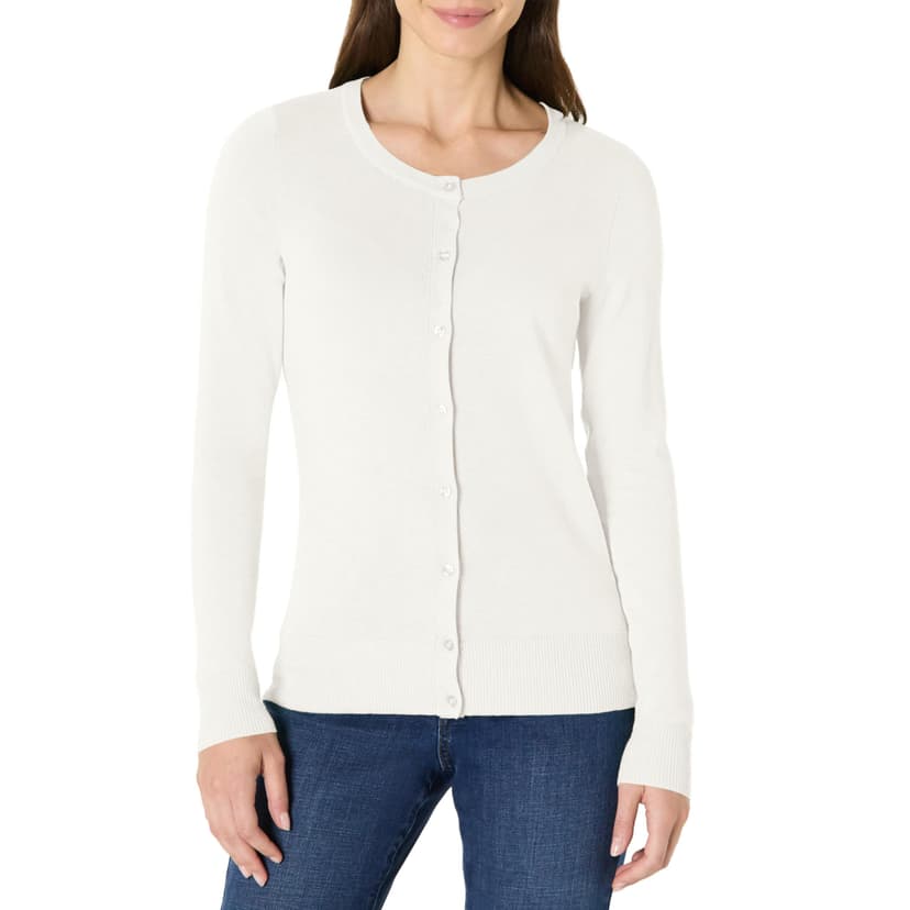 Amazon Essentials Women's Lightweight Crewneck Cardigan Sweater (Available in Plus Size)