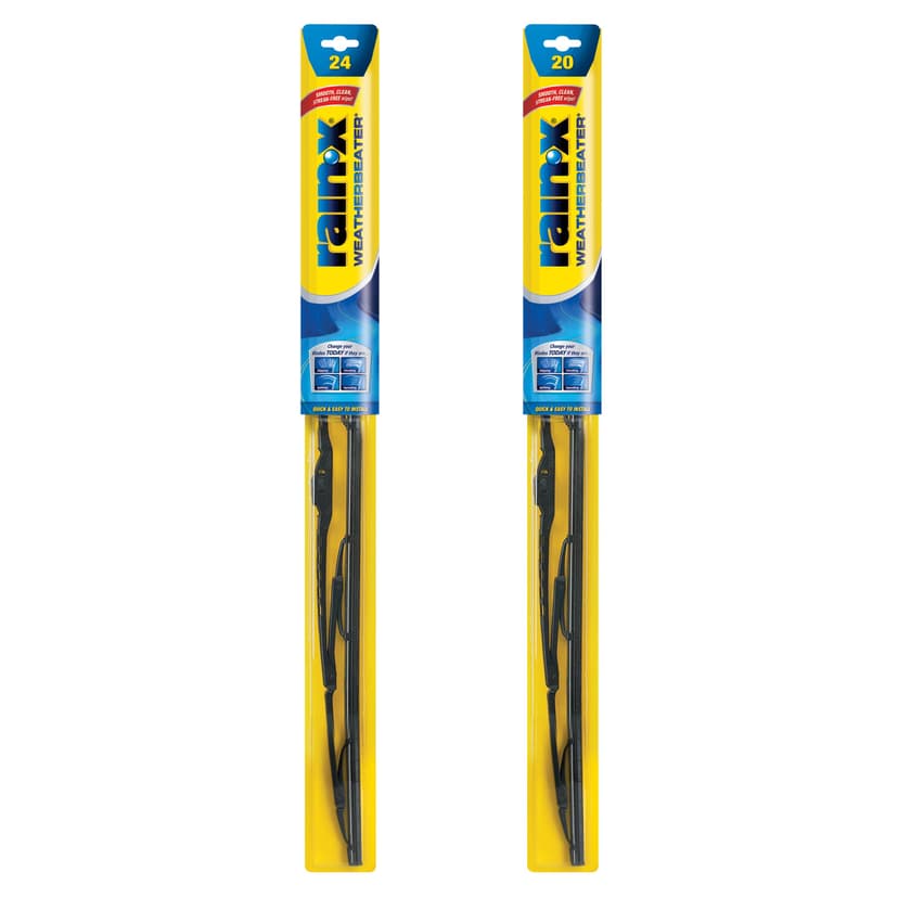 Rain-X 820146 WeatherBeater Wiper Blades, 24" and 20" Windshield Wipers (Pack of 2), Automotive Replacement Windshield Wiper Blades That Meet Or Exceed OEM Quality And Durability Standards
