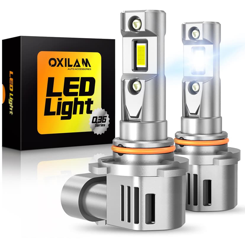 OXILAM 9005 LED Bulbs 40000LM Super Bright 900% Brighter, 3 Min Quick Install, 20 Years Lifespan, No Flicker, 99% Compatibility