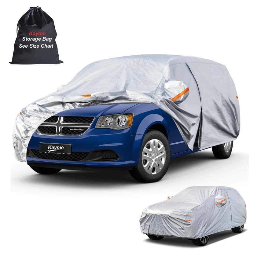 Kayme Station Wagon Car Cover See Vehicle Size Chart for Accurate Fit, H4 | Waterproof All Weather Heavy Duty. Caravan Century Voyager etc. Protects Against Sun, Rain, Snow, Dust. Soft Cotton