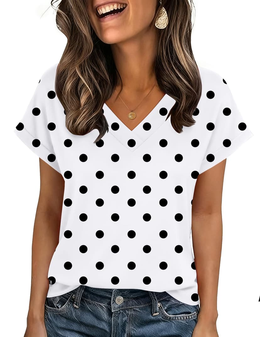 Zeagoo Womens Summer Tops Rolled Short Sleeve Shirts Dressy Casual Blouses | Summer shirts, Cute unique v neck basic tees, Business casual outfits, Fashion loose tunics, Work blouse, Trendy fall tops
