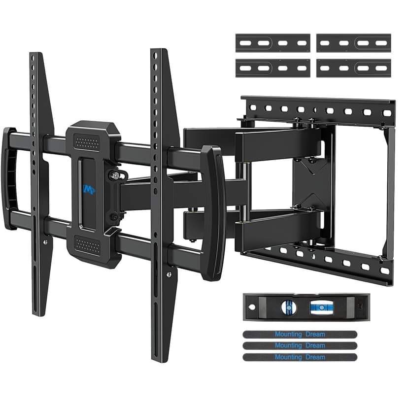 Mounting Dream TV Wall Mount for Most 42-84 Inch TVs, Full Motion TV Mount | UL Listed Premium TV Bracket with Articulating Arms, Max VESA 600x400mm and 100LBS, Fits 16", 18", 24" Studs, MD2296-24K