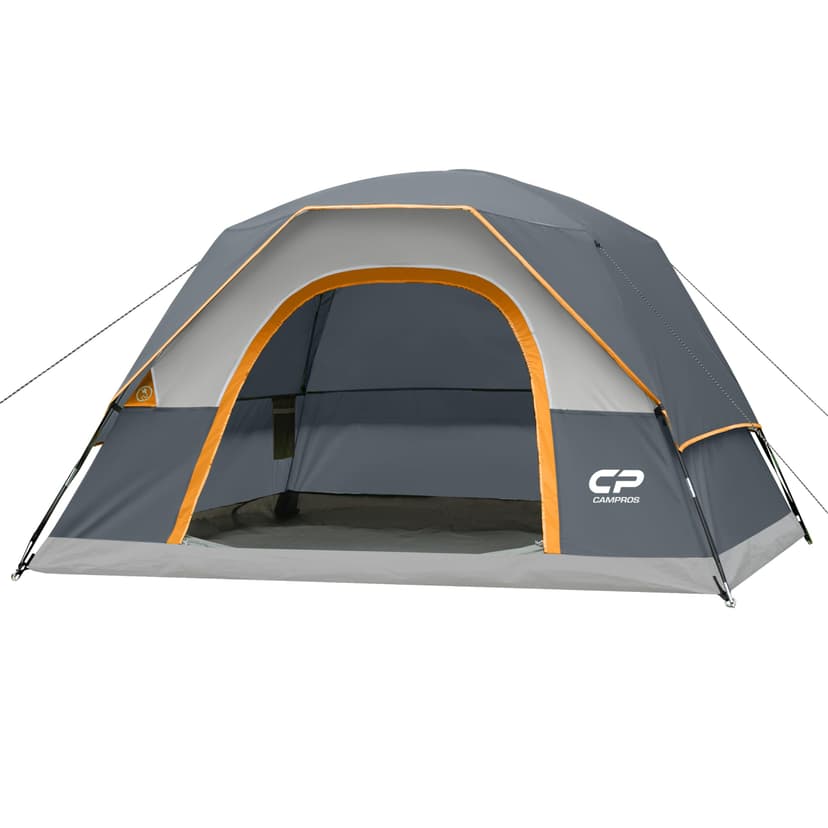 CAMPROS CP Tents for Camping 2/4/6 Person, Waterproof Windproof Dome Tent | Camping Tents with Rainfly Easy Setup in 5 Mins, Portable Tents with Mesh Window & Carry Bag for Outdoor Camping Backyard