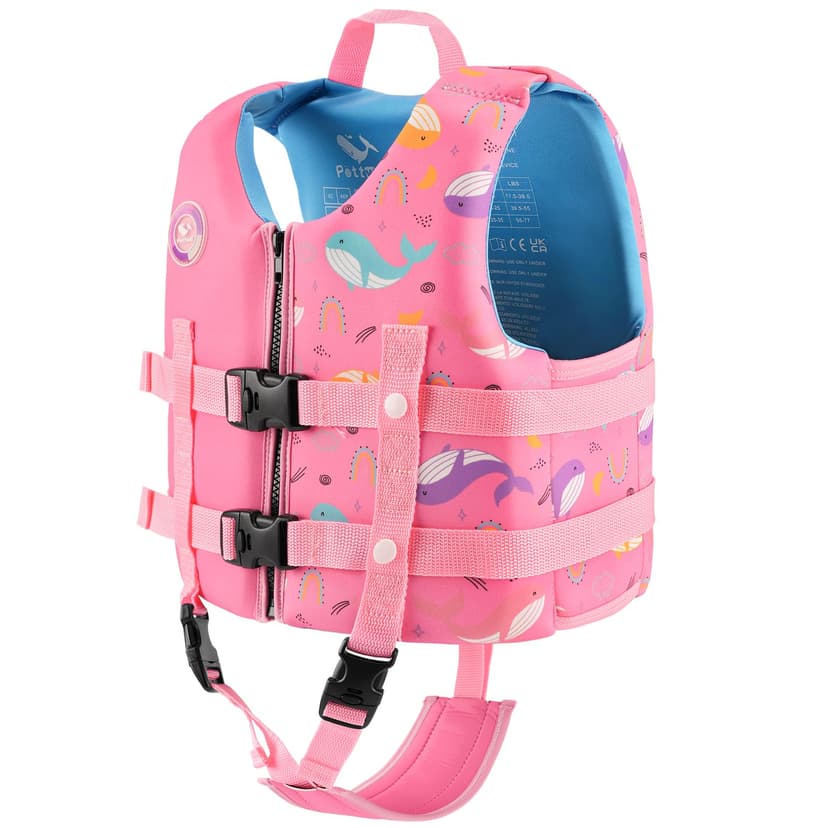 Pottwal Swim Vest for Kids - Swim Jacket - Made of Neoprene & EPE - with Adjustable Crotch Strap