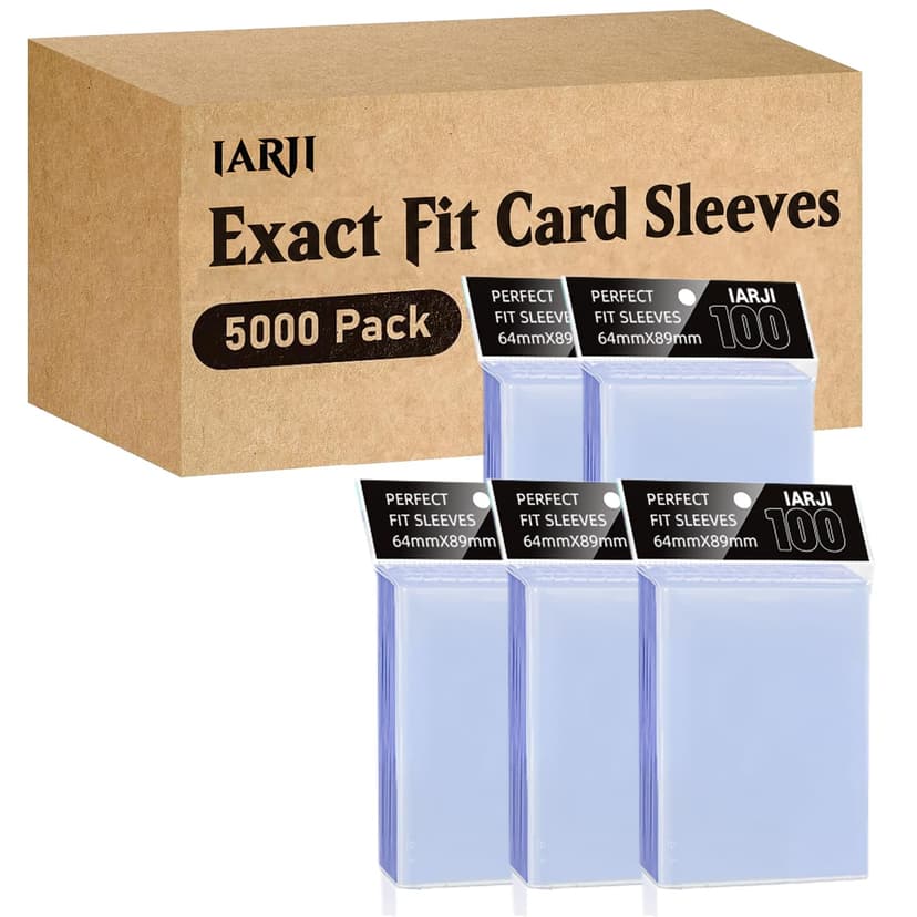 5000 Counts Perfect Fit Card Sleeves, Exact Fit Card Sleeve, Inner Sleeves for Double-Sleeving, High Clarity Trading Card Sleeve for MTG, PKM, TCG, Gaming Cards