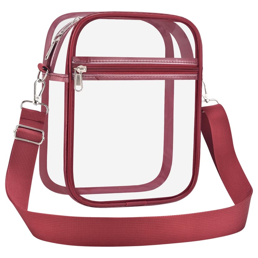 USPECLARE Clear Purse Stadium Transparent Messenger Bag Stadium Approved for Men and Women Clear CrossBody Bag