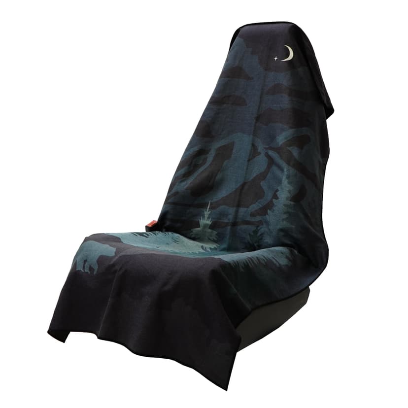 Sprints Athletic Running Towel, Full-Sized, Car Seat Cover - Performance Microfiber (Nightfall Grizzly)