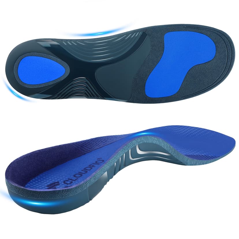 Cloudflo Plantar Fasciitis Insoles for Men Women,High Arch Support for Pain Relief,Shoe Inserts Orthotic for Flat Feet,Work Boot Insoles for Shock Absorbing Inserts (Fit for Standing All Day) DB-XL