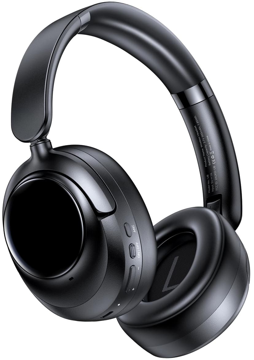 Hybrid Active Noise Cancelling Headphones, Bluetooth 6.0 Wireless Headphones Over Ear Headset with 120H Playtime, Hi-Res Audio, 5-ENC Mic, 35dB ANC Headphone Transparency Mode for Travel Office Gaming