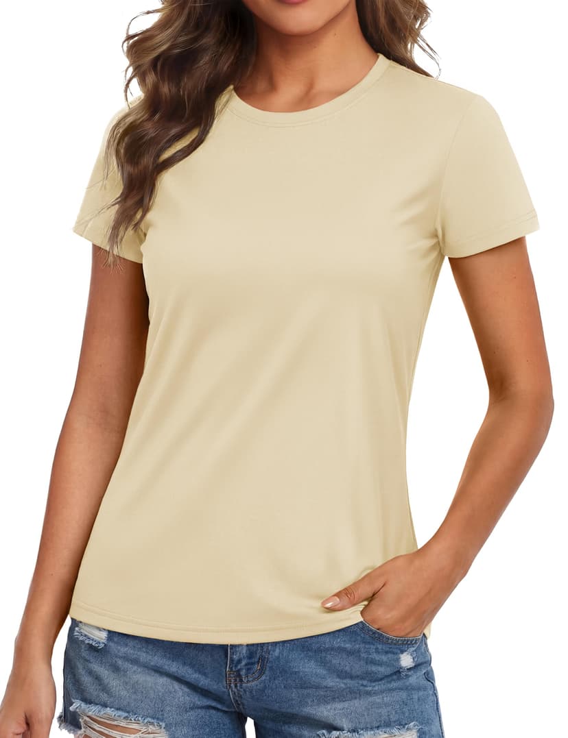 MAGCOMSEN Women's Workout Tops Short Sleeve Shirts UPF 50+ Quick Dry Athletic Sun Protection Rash Guard for Women