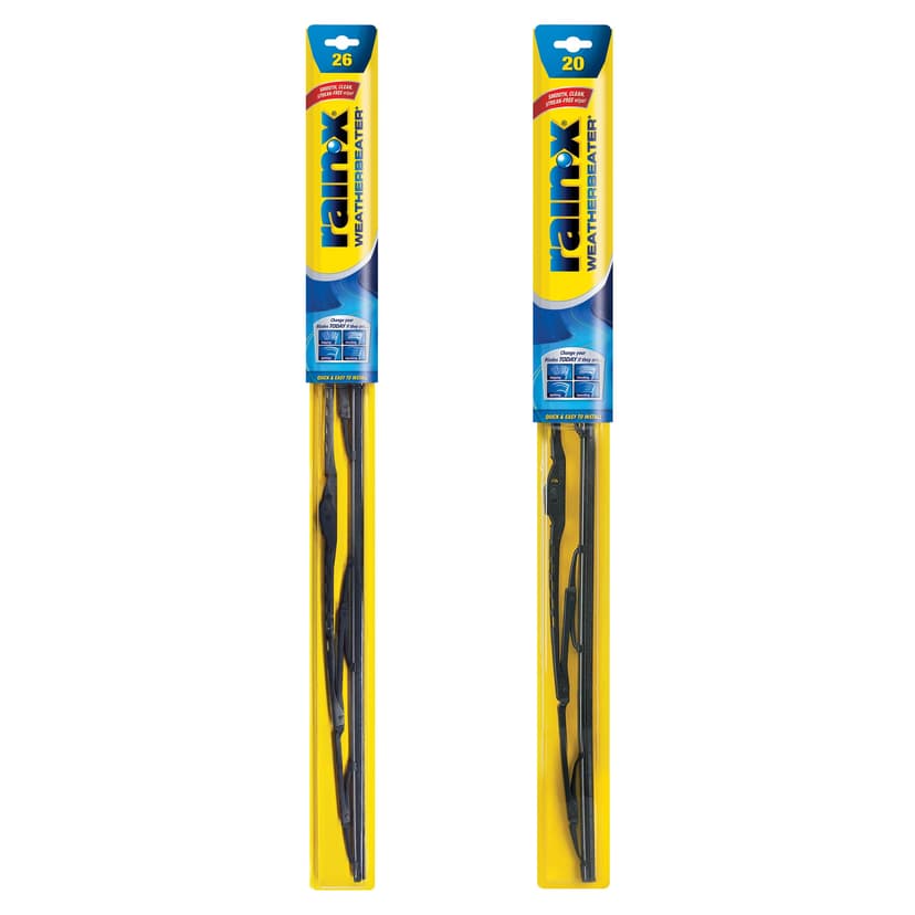 Rain-X 820249 WeatherBeater Wiper Blades, 26" and 20" Windshield Wipers (Pack of 2), Automotive Replacement Windshield Wiper Blades That Meet Or Exceed OEM Quality And Durability Standards