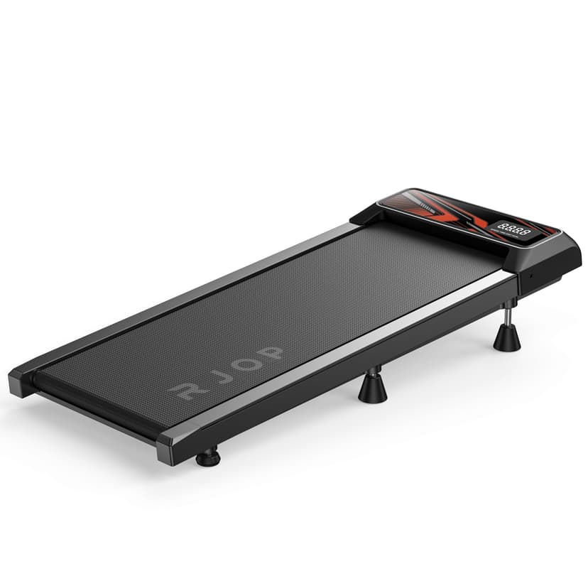 RJOP 2.5HP Walking Mat with Incline Pad, Under Desk Treadmill for Home Gym | Walking Running Pad with Remote, 3 in 1 Low Noise Small Mini Portable Treadmill with LED Screen, 270lbs Capacity