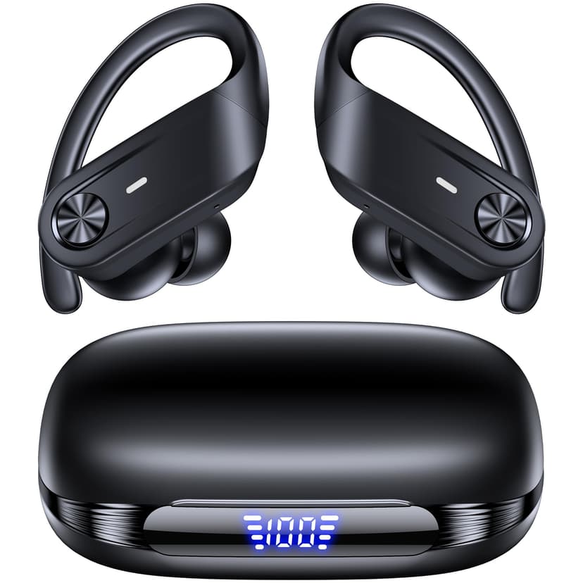 Hybrid Active Noise Cancelling Wireless Ear Buds 80 Hrs Playtime Hi-Res Stereo Quality Bluetooth Earbuds with Transparency Mode Headphones Bluetooth Earhooks ANC Earphones for Work Sports Travel