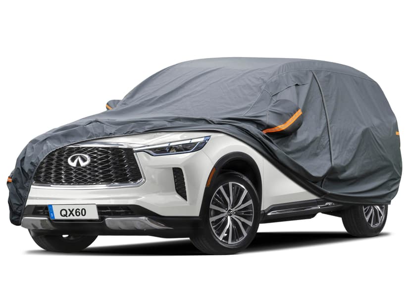 GUNHYI Premium Car Cover Custom Fit Infiniti QX60 (2013-2026), 16 Layers Heavy Duty Car Cover Waterproof All Weather with Zipper Door for Sun Rain Snow Dust Uv Protection