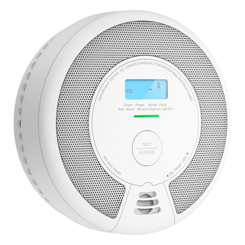 X-Sense Smoke Detector Carbon Monoxide Detector Combo, SC07, 1-Pack | 10-Year Sealed Battery (Not Hardwired), 2-in-1 Smoke & CO Detection, LCD Display, UL 217 & UL 2034 Certified
