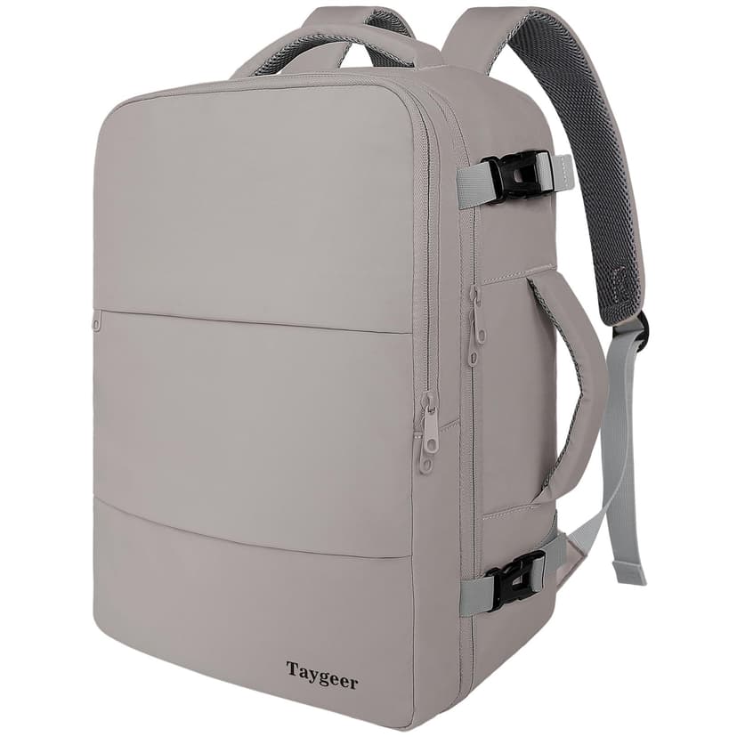 Taygeer Laptop Backpack Purse for Women, Backpack for College Essentials | Travel Bag Airline Approved with 15.6inch Laptop Compartment, CarryOn Work Bag for Nursing Doctor Business Travel, Brown