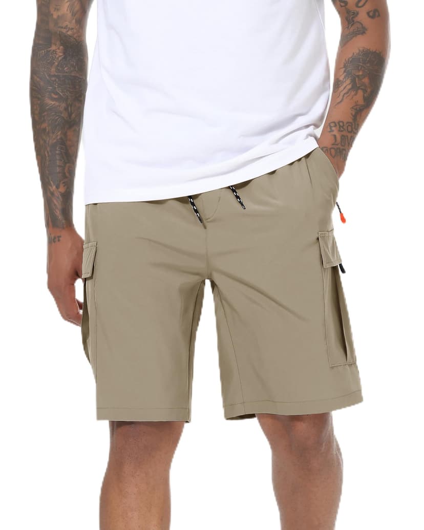 Men's Cargo Shorts Quick Dry Lightweight Stretch Hiking Shorts for Men with 5 Pockets No Lining