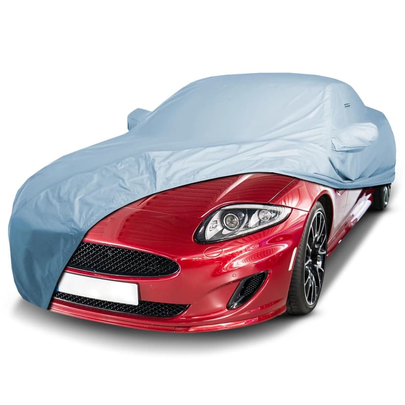 iCarCover Custom Fit [1997-2008 Jaguar XK-Series] Premium Car Cover | Waterproof All Weather Automobiles Hail UV Sun Rain Snow Dust Protection Full Exterior Covers for Outdoor Indoor (Sky Gray)