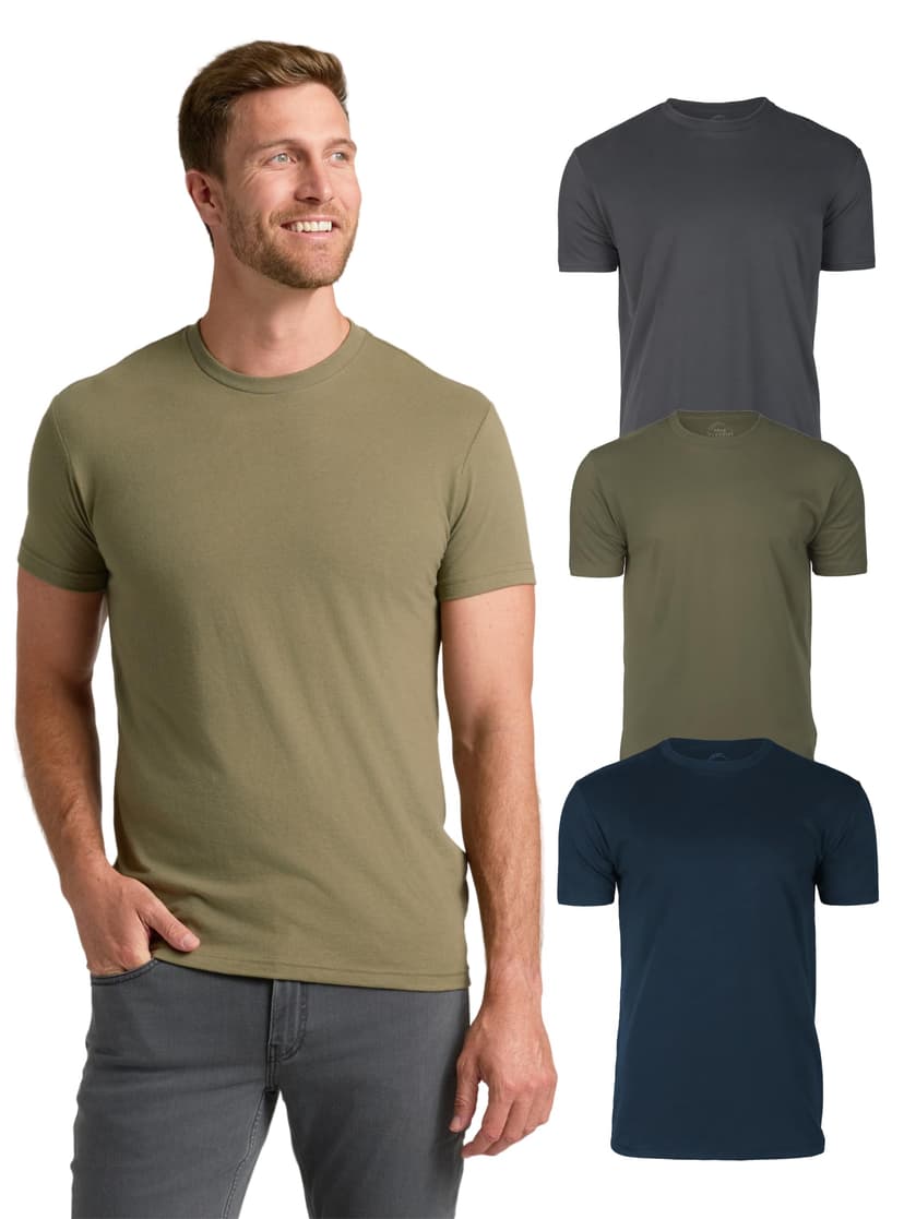 True Classic Mens T-Shirts – Short Sleeve Crew Neck T Shirts for Man, Cotton Blend Plain Novelty Men's T-Shirts